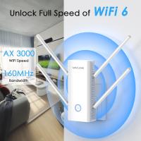 ราคา WAVLINK AX3000 Dual Band Wi Fi 6 Repeater AP Router 2024 New WiFi Amplifier with 160MHz Bandwidth 4x5dBi Antennas Supports Beamforming BSS Coloring OFDMA Coverage up to 2000sq ft 256 Devices (24507485