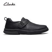 ราคา Clarks รองเท้าผู้ชาย รุ่น Mens Casual Bradley Step Khaki Tumbled Leather Men Slip Ons Loafers Shoes Black (22871180257)