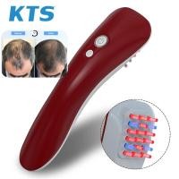 ราคา KTS Electric Laser Hair Growth Comb Anti Hair Loss Therapy Comb Infrared RF EMS Nano LED Red Light Vibration Hair Care Brush (14274614791)