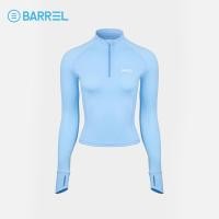 ราคา BARREL WOMEN ESSENTIAL HALF ZIP UP CROP RASHGUARD BLUE เสื้อรัชการ์ด ชุดว่ายน้ำแขนยาว ชุดว่ายน้ำผู้หญิง 3WT001W U4BLXX (22444400289)