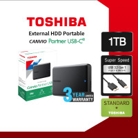 ราคา Toshiba External HDD 1 2 4TB รุ่น Canvio Partner Type C For Mac PC IPad ProTablets USB 3 2 ฮาร์ดดิสพกพา 2 5 Harddisk (22959848776)
