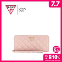 ราคา GUESS กระเป๋า รุ่น QG8748146 GIULLY SLG LARGE ZIP AROUND สีชมพู (24079497970)