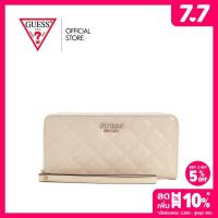 ราคา GUESS กระเป๋าสตางค์ผู้หญิง รุ่น GP8500146 LAUREL SLG LARGE ZIP AROUND สีเบจ (23195799519)