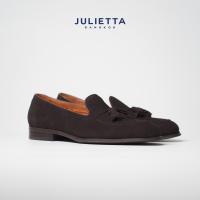 ราคา JULIETTA Tassel Loafer Suede Darkbrown (17331321071)