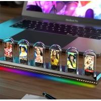 ราคา หลอดไฟหลอกอลูมิเนียม RGB นาฬิกาปลุกดิจิตอลตั้งโต๊ะ LPS เครื่องประดับตั้งโต๊ะคอมพิวเตอร์ Cyberpunk นาฬิกาตกแต่งสร้างสรรค์ (20973994953)