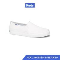 ราคา KEDS รองเท้าผ้าใบหนัง แบบสวม รุ่น DOUBLE DECKER LEATHER สีขาว WH59799 (1007870099)