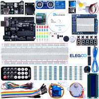 ราคา ELEGOO Arduino UNO Project Super Starter Kit with Tutorial and UNO R3 Compatible with Arduino IDE (23761572260)