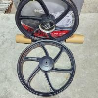 ราคา ล้อแม็ก DREAM SUPERCUB 6ก้าน สีดำล้วน ขอบ17 หน้าดั้ม หลังดั้ม WAVE125R WAVE100เก่า รุ่นดั้ม (24528348761)