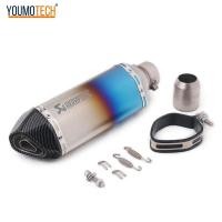 ราคา ท่อไอเสียรถจักรยานยนต์ท่อไอเสียท่อท้ายท่อ Akrapovic Muffler Pipe Universal สำหรับ Yamaha MT 15 R15 MT 03 Exciter 150 Finn 115 Jupiter Spark SONIC Forza 350 Benelli BN600 Benelli bb600i leoncino 500 Sc