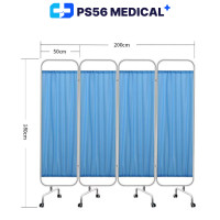 ราคา ฉากกั้นห้อง 4 ตอน แบบบานพับ ฉากกั้นสำเร็จรูป พยาบาล สามารถดันและดึงพับได้ ม่านกั้นห้อง แผงกั้นห้อง โครงสแตนเลสเกรด 201 (24442167960)