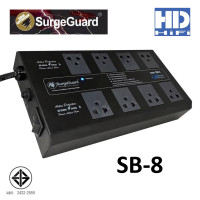 ราคา SurgeGuard SB 8 Black เครื่องกรองกระแสไฟฟ้าและลดทอนสัญญาณรบกวน (433513941)