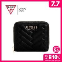 ราคา GUESS กระเป๋าสตางค์ผู้หญิง รุ่น QG9508137 ANNING SLG SMALL ZIP AROUND สีดำ (23195762674)