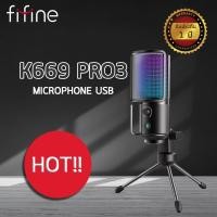 ราคา รับประกันสินค้า 1 ปี ไมโครโฟน Fifine K669 PRO3 USB Microphone ไมโครโฟนUSB ไมโครโฟนบันทึกเสียง ไมโครโฟนตั้งโต๊ะ ไมโครโฟนไลฟ์สตรีมมิ่ง ไมโครโฟนไลฟ์สด (17237339136)