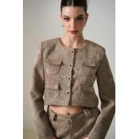 ราคา Whatagirlwants Muriel Tweed Blazer เสื้อคลุม เบลเซอร์ ผ้าทวีต แขนยาว (24417630024)