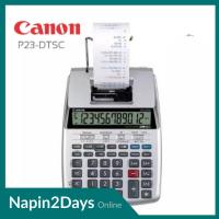 ราคา เครื่องคิดเลข สีขาว Canon P23 DTSC II เครื่องคิดเลขตั้งโต๊ะ Canon P23 DTSC II เครื่องคิดเลขพิมพ์กระดาษบันทึก หน้าจอ LCD แสดงผลตัวเลขขนาดใหญ่ 12 หลัก (10489105537)