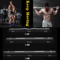 ราคา แกนบาร์เบล Barbell bar ขนาด 1 นิ้ว ยาว 180 150cm ชุบโครเมี่ยม กันสนิม บาร์เบล เล่นกีฬา (9068448104)