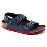 ราคา Birkenstock รองเท้าแตะรัดส้น เด็ก รุ่น Milano สี Desert Soil Blue Red 1022183 regular (21466248531)