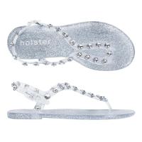 ราคา Holster Supermodel Silver Glitter HST218SIG รองเท้าส้นแบนแบบรัดส้น (7867154411)
