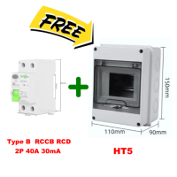 ราคา TONGOU RCCB Type B เบรคเกอร์ตัดไฟรั่ว เบรคเกอร์กันดูดกันรั่วรถEV เบรคเกอร์ Type B 2P 4P AC DC MCB RCD Earth leakage circuit breaker (22733229209)