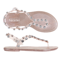 ราคา Holster Supermodel Clear Rose Glitter HST218CROG รองเท้าส้นแบนแบบรัดส้น (7866276002)