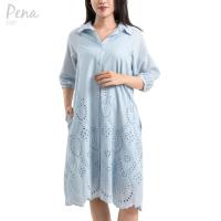 ราคา Pena house ชุดเดรสสั้น เอไลน์เดรส สีพื้น ผ้าฉลุลาย PWDL082401 (22466383056)