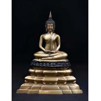 ราคา พระบูชา พระพุทธสิหิงค์ ฐานบัวดำ วัดบวรนิเวศวรวิหาร หน้าตัก5นิ้ว เนื้อทองเหลือง ปีพ ศ 2500 (21945036125)