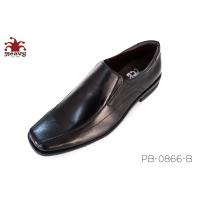 ราคา HEAVY SHOES รองเท้าทางการหนังแท้แบบสวมสำหรับผู้ชาย รุ่น PB0866 (2760748295)