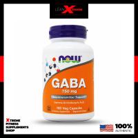 ราคา NOW Foods GABA 750mg 100 Capsules (23985717534)