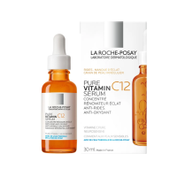 ราคา La roche posay Pure Vitamin C12 ลาโรช โพเซย์ เพียววิตามินซี 12 ขนาด 30 ml เซรั่มบำรุงผิวหน้าให้กระจ่างใส จากฝรั่งเศส (24330461325)