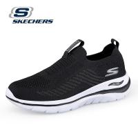 ราคา Skechers Go Walk 4 ผู้ชายผู้หญิง Go Run Swirl Tech Speed รองเท้าผ้าใบผู้หญิง Arch Fit Slip Ins SK030707 (22543347561)