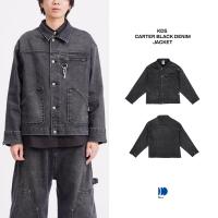 ราคา Kodangs Carter Black Denim Jacket เสื้อแจ็คเก็ตยีนส์ เดนิมส์ สีดำ เสื้อแจ็คเก็ตผู้ชายผู้หญิงสีดำ (24269366825)