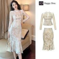 ราคา Happy Diva ชุดเซ็ท 2 ชิ้น ผญ เสื้อ กระโปรง เดรสผู้หญิง ลูกไม้ สีขาว เดรสทำงาน เดรสไฮโซ เดรสออกงาน เดรสไปงานแต่ง 203913 (21773220513)