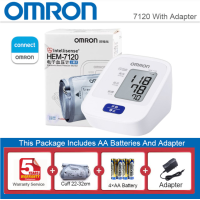 ราคา เครื่องวัดความดัน OMRON HEM 7120เครื่องวัดความดันโลหิตออมรอน ฟังก์ชั่นหน่วยความจำเตือนความดันโลหิตสูงช่วยปกป้องสุขภาพของคุณ แถม Adapter ฟรี (15662585486)