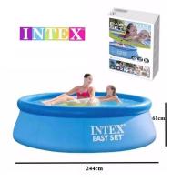 ราคา FourFour Intex สระน้ำ อีซี่เซ็ต 8 ฟุต x 24 นิ้ว 2 44x0 61 ม รุ่น 28106 ปั๊มลมสระว่ายน้ำ Intex ขนาดใหญ่สำหรับครอบครัว สระว่ายน้ำกลมสำหรับผู้ใหญ่และเด็กขนาด 244ซม 76ซม (24503644428)