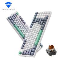 ราคา แป้นพิมพ์ไทย Machenike K500 คีย์บอร์ดแมคคานิก RGB Backlit ร้อนถอดเปลี่ยนได้แป้นพิมพ์แบบมีสาย 90 เค้าโครง94 Thai keycaps ปุ่มกดภาษาไทย คีย์สายคีย์บอร์ดเกมป้องกัน Ghosting Mechanical Keyboard (150206630