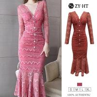 ราคา ZY HT EraVogue เดรสรัดรูป เดรสยาว เดรสสีชมพู เดรสลูกไม้ เดรสไปงานแต่ง เดรสทำงาน ชุดออกงาน เดรสเซ็กซี่ เดรสเกาหลี เดรสออกงาน เดรสผู้หญิง 20020 (13444041373)