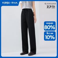 ราคา GIORDANO Women Pants 100 Cotton Exposed Seam Sweat Pants Drawstring Elastic Waist Smooth Simple Fashion Casual Pants 13415245 (23844045188)