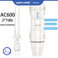 ราคา WAVLINK Outdoor Access Point AC600 Dual Band Long Range WiFi Router Extender 2 7dBi Omni Antennas IP67 Weatherproof 2 4G 150Mbps 5G 433Mbps (24365598124)