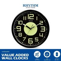 ราคา นาฬิกาติดผนัง RHYTHM นาฬิกาแขวนผนัง นาฬิกาตกแต่งบ้านโมเดิร์นสีดำ นาฬิกาสไตล์ Loft เข็มเรืองแสง ขนาด 25 5 ซม CMG596NR02 10 นิ้ว สีดำ (16438499639)