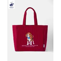 ราคา BEVERLY HILLS POLO CLUB NEW Arrivals CORDUROY TOTE Bag ลายน้องหมา รุ่น BAGB036 (24174016904)