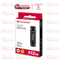 ราคา External SSD smallest 512GB ESD310C Type A and Type C connectors Transcend รับประกัน 5ปี มีใบกำกับภาษี (19097381492)