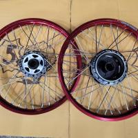 ราคา ชุดล้อ WAVE110i 2022 รุ่นกระปุกไมล์ LED หน้าดิส หลังดั้ม ล้อโลแดง ดุมดำเจาะ ซี่ชุบ ขอบล้อ17 ตั้งให้เบ็ดเสร็จ (17073751694)