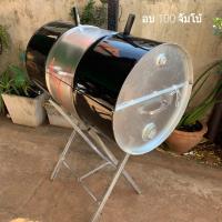 ราคา เตาปิ้งย่าง ถังย่างอบถ่าน 100 พิเศษ สีดำ คละสี 46 80 90 พร้อมส่งจ้า มีช่องใส่ถ่านมีตะแกรงย่าง ขาตั้งเตาให้พร้อม ราคาถูกประหยัดเตาสวย (11796056643)