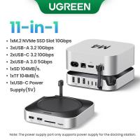 ราคา UGREEN Expansion Dock for Mac Mini M4 M4 Pro Support USB 3 2 10Gbps M 2 NVMe SSD 4 K 240Hz DP 1 4 Model 65488 (24409799153)