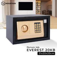 ราคา ตู้เซฟ ตู้เซฟนิรภัย Mountain รุ่น EVEREST 20KB สีดำ ทอง 31x20x20 cm สำหรับบ้าน ออฟฟิศ ตู้เซฟห้องพัก ตู้เซฟโรงแรม (21757249574)