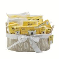 ราคา MOBY โมบี้ Newborn essentials gift basket ตะกร้าผ้าเยี่ยมคลอด (410590795)