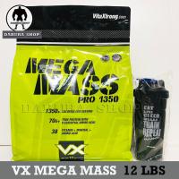 ราคา VX VitaXtrong MEGA MASS PRO 1350 ขนาด 12 ปอนด์ สูตรเพิ่มน้ำหนัก เพิ่มกล้ามเนื้อ (24059259585)