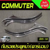 ราคา กันรอยประตูหน้า กันรอย สีดำ ด้าน โตโยต้า คอมมูเตอร์ รถตู้ Toyota Commuter 2005 2006 2007 2008 2009 2010 2011 2012 2013 2014 2015 2016 2017 2018 ใส่ร่วมกันได้ A (20937408670)
