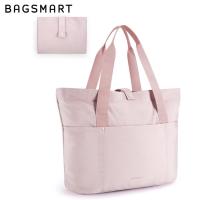 ราคา กระเป๋าทรงสี่เหลี่ยมมีหูหิ้วสะพายไหล่ BAGSMART สำหรับผู้หญิงกระเป๋าโททพับได้กระเป๋าทรงสี่เหลี่ยมมีหูหิ้วสะพายไหล่ถุงซิปกระเป๋าสะพายใบใหญ่กระเป๋าถือสำหรับการเดินทางมือจับด้านบนทำงาน (24246988114)