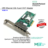 ราคา การ์ดแลน Lan card 1Gbps 4 Ports RJ45 Port Ethernet Adapter 10 100 1000 PCIe ประกัน 1 ปี (21563747057)